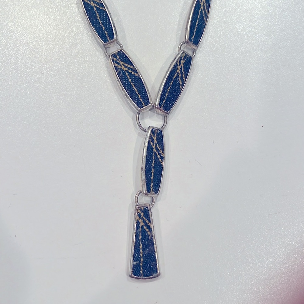Beautiful blue and silver necklace